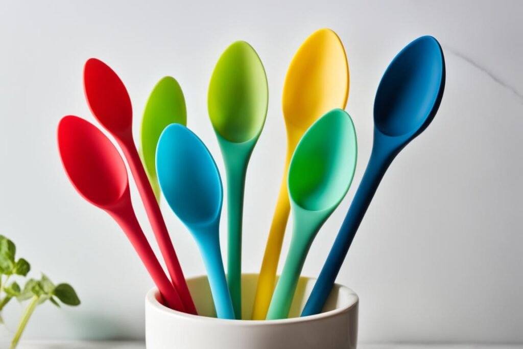 colheres de silicone